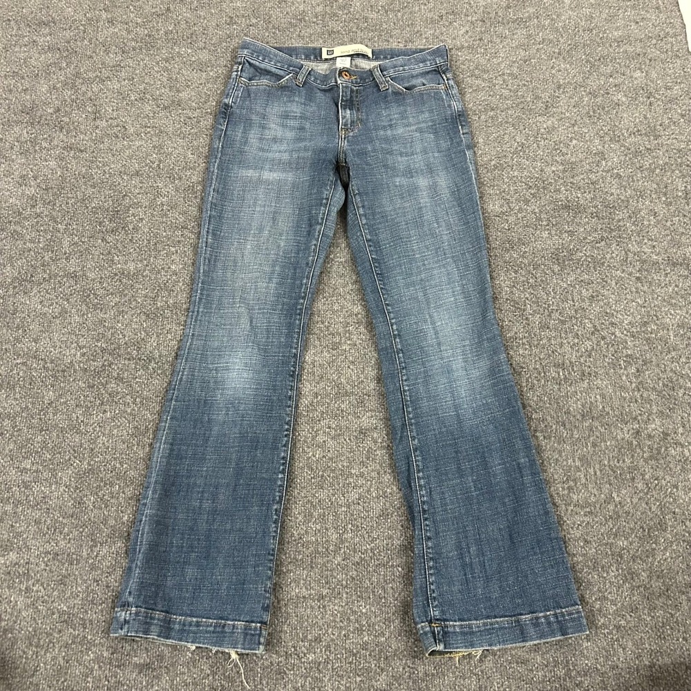 Gap Jeans Womens Size 4 Reg Blue Long and Lean Stretch Bootcut Casual Denim